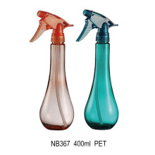 Bouteille en plastique de pulvérisateur de gâchette pour le nettoyage de maison 400ml (NB367)